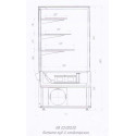 Кондитерская холодильная витрина ВХК  КУБ -1.5 