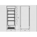 Холодильный шкаф  JUKA VD75G 